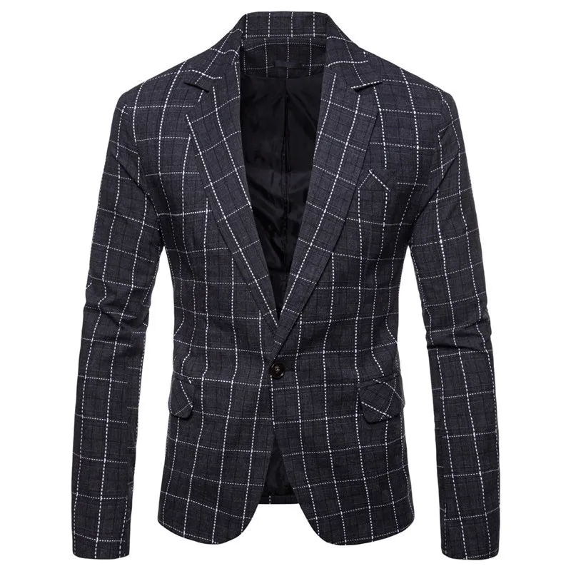 Riinr New Arrival Brand Clothing Autumn Suit Blazer Men Fashion Slim Male Suits Casual Solid Color Masculine Blazer Size M-3XL