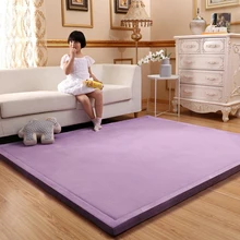 Thick 3CM Coral Fleece Velvet mat bedroom carpet thickened Baby climbed playmat Japanese tatami lvingroom rug large size mattess Thick 3CM Coral Fleece Velvet mat bedroom carpet thickened Baby climbed playmat Japanese tatami lvingroom rug large size mattess
