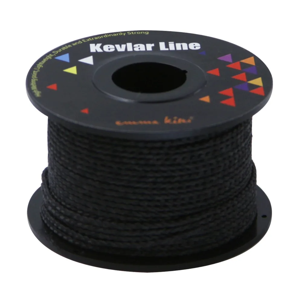 New Black 100ft 300lbs Braided Fishing Line Kevlar Kites Line Survival