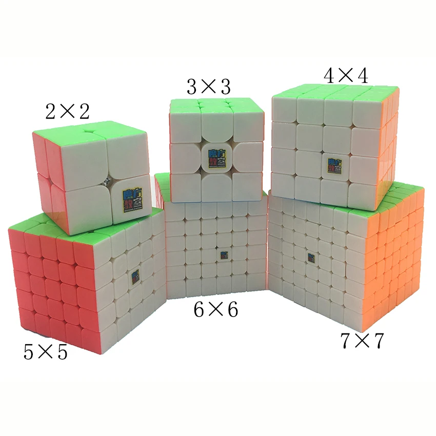 

MOYO warrior 2x2x2 3x3x3 4x4x4 5x5x5 6x6x6 7x7x7 Magic Cubes Children Toys Speed Puzzles Cube Learning sticker less Magico Toys