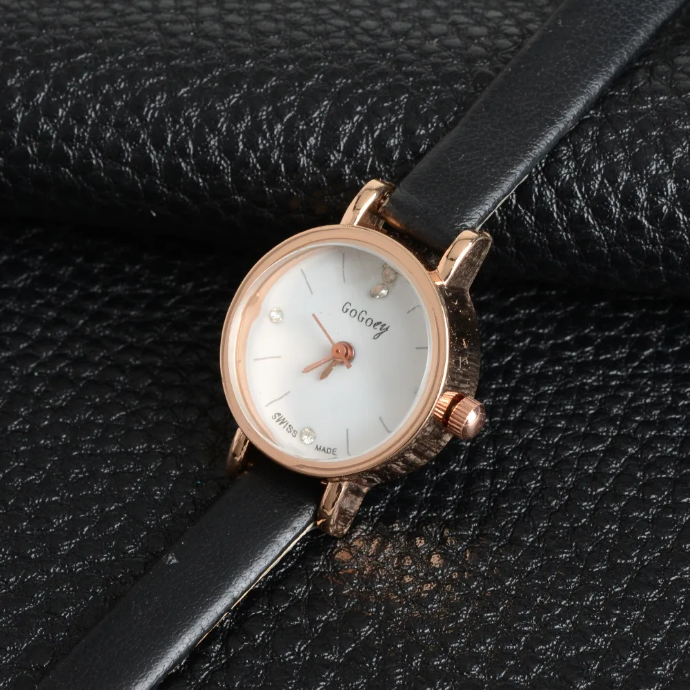 Big Clearance Sale Round Dial PU Leather Quartz Business Dress Wrist Watch Wristwatches Gift for