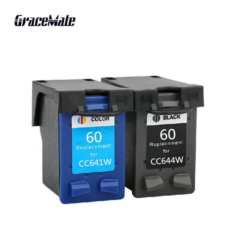 Ink Cartridge cartucho Replacement for 60 60xl Combo Pack Ink Cartridge 60 CC641WN CC644WN For