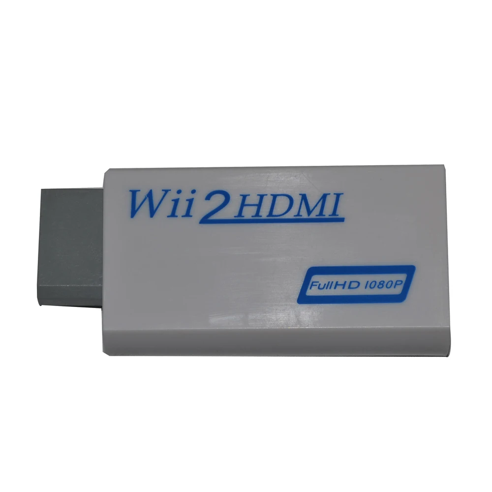 100 шт./партия преобразователь Wii в HDMI поддержка Full HD 720P 1080P 3 5 мм аудио для 2 адаптер