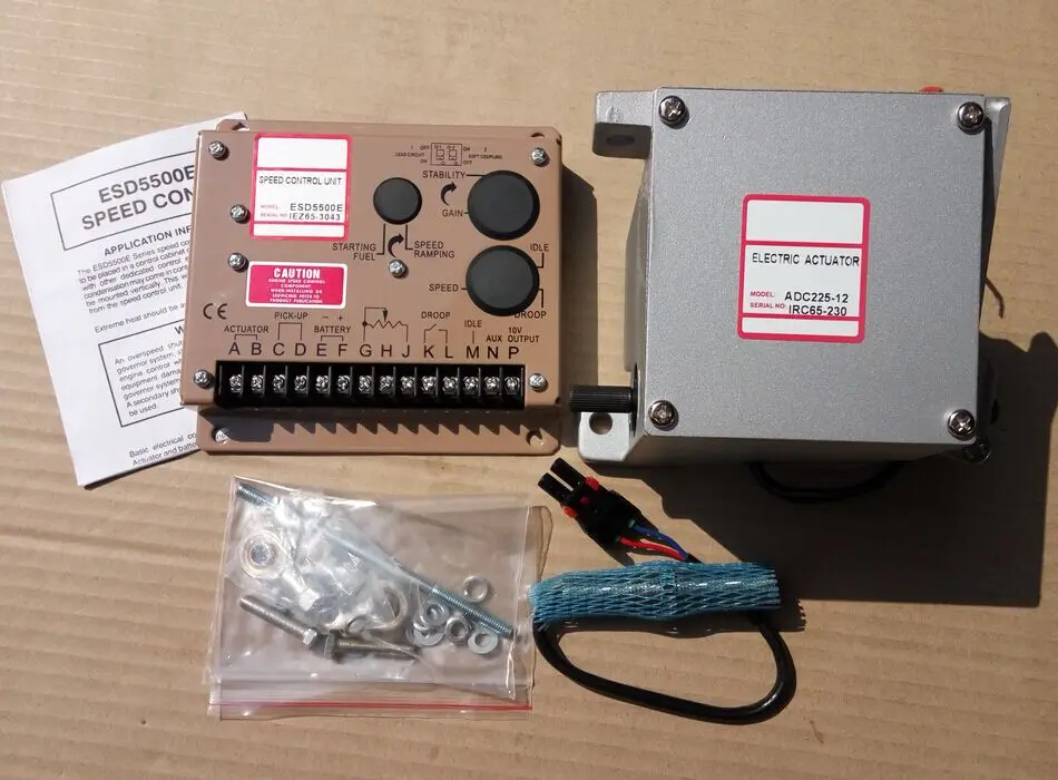 ESD5500E series speed governor with generator actuator ADC225 ( 12V or 24V ) ADC225 12 and speed