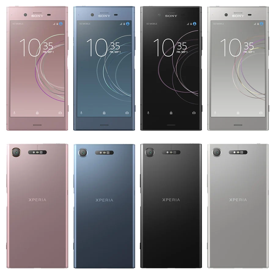 Смартфон sony Xperia XZ1 с двумя sim-картами G8342, 4 Гб ОЗУ, 64 Гб ПЗУ, 5,2 дюймов, Восьмиядерный, 19MP, Android,, 4G, LTE, мобильный телефон