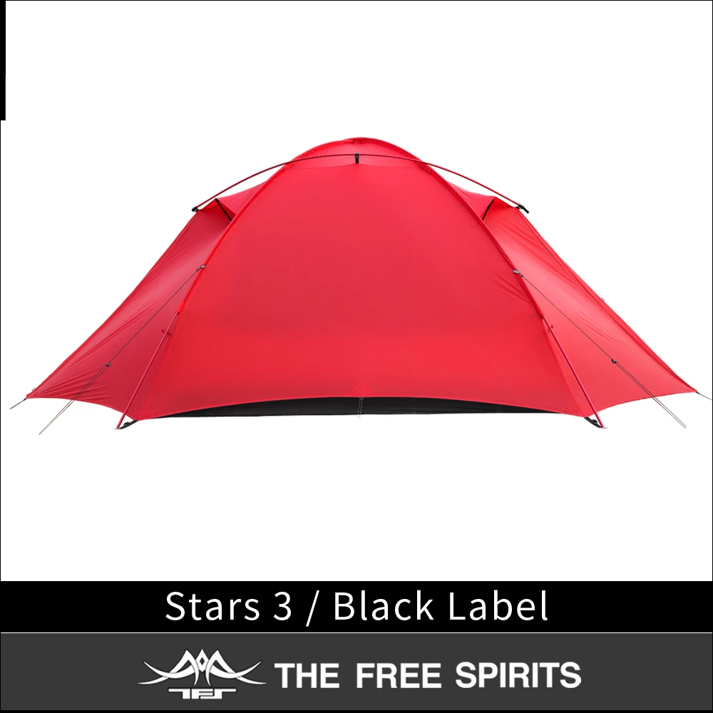 

The Free Spirits Stars 3 Tent 20D Nylon Silicon Coating Outdoor Hiking 3 person Outdoor Ultralight Camping Tent 3 Season tent