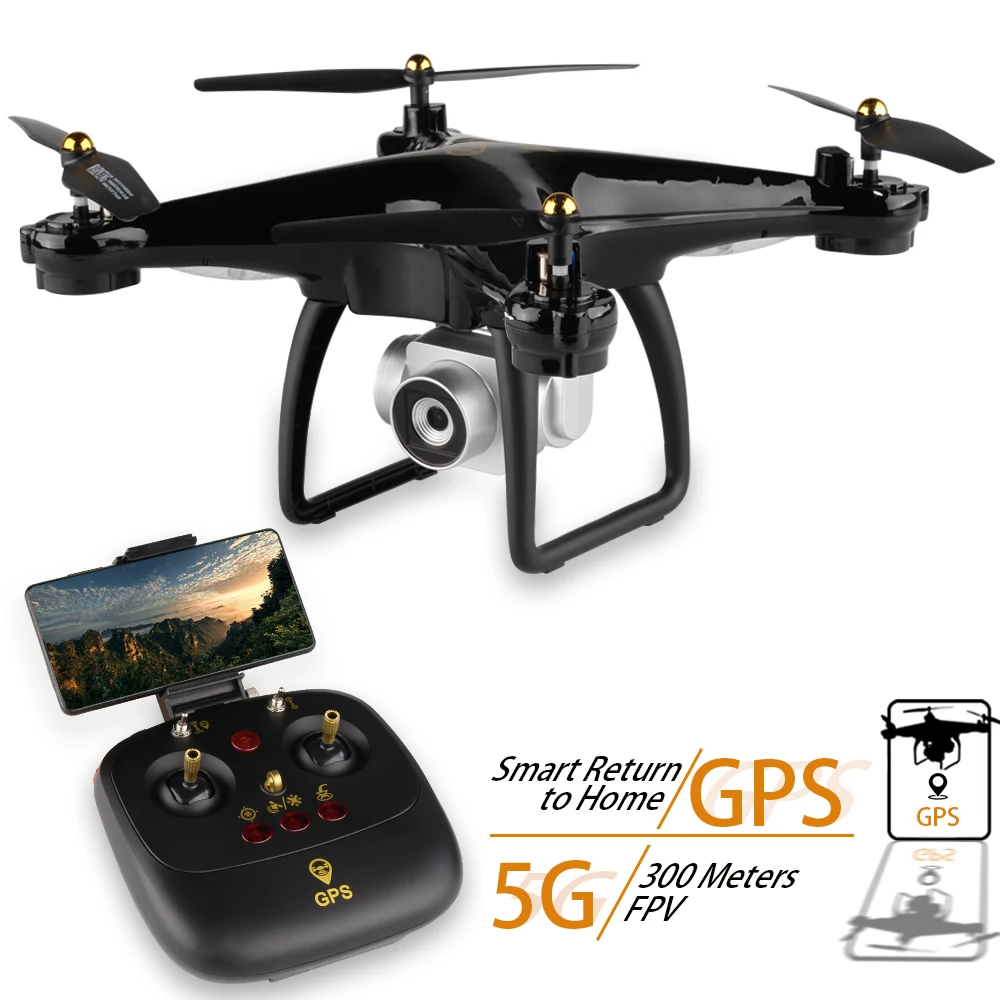 JJRC H68G gps Дрон с камерой 1080P HD 5G Wifi FPV Квадрокоптер, Радиоуправляемый вертолет, автоматический Профессиональный Дрон 5G Wifi VS H68