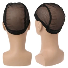 Парик крышка сетка для волос купол черный кружевной вкладыш сетка эластичная унисекс Регулируемый стрейч