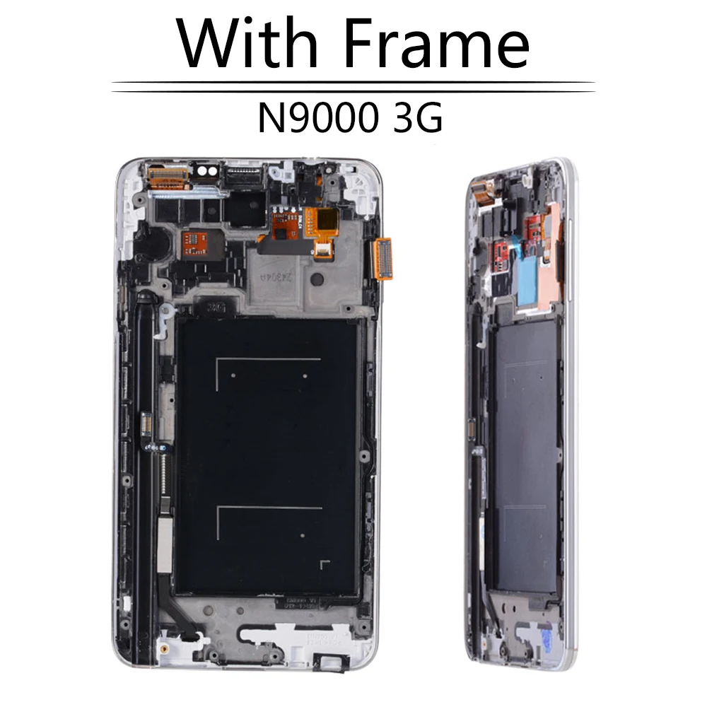 AMOLED дисплей 5 7 дюйма для SAMSUNG Galaxy Note 3 N9005 ЖК с сенсорным экраном и рамкой Note3 N900A N900T