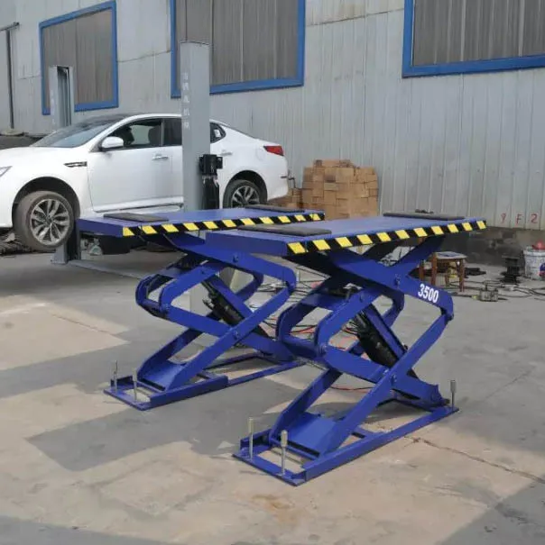 3.5 Ton Scissor Lift in ground Car Lift Big Platfrom Car