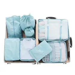 Willow Valley 8-Piece упаковочные органайзеры легкий Tote многофункциональные дорожные сумки водонепроницаемые мешки для белья