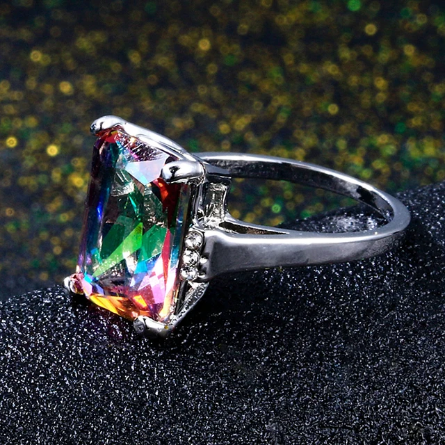 Fire topaz engagement ring discount