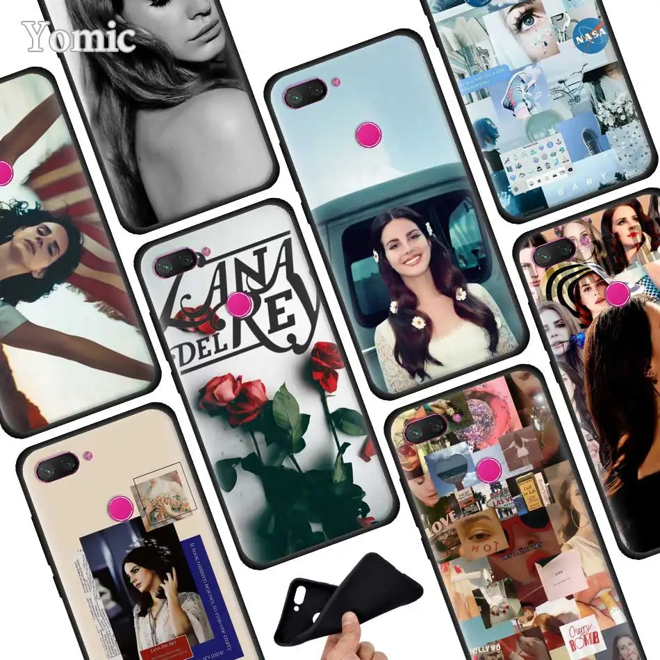 

Lana Del Rey Black Silicone Phone Case for Xiaomi 6X 5X Mi 8 A1 A2 Lite Poco F1 Mi Play Redmi 6 7 Pro Cover