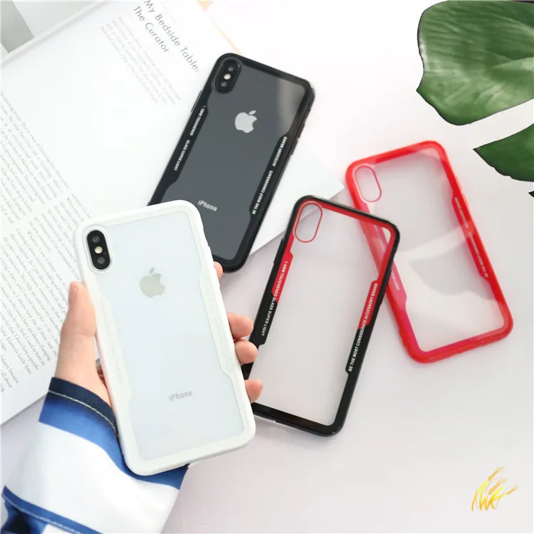 

Luxury Back Phone Case For iphone 8 7 6 Plus X Soft TPU transparent Full Cover For iphone X XS Case