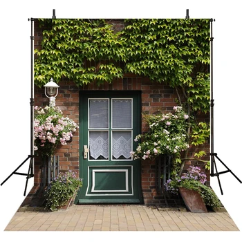 

Hot Wall Photography Backdrops Door Backdrop For Photography Nature Garden Background For Photo Studio Foto Achtergrond