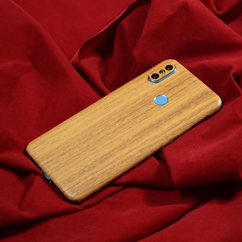 Phone Back Cover Film For Xiami Mi A2 6X LeatherCarbon Fiber Wood Skins Protective Paste Stickers For Xiaomi A2  MiA2 6X 5 (4)
