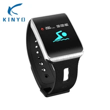 Смарт-часы IP67 Водонепроницаемый сердечного ритма Smartwatch Мужчины Bluetooth 4,0 Цвет Экран умный Браслет для IOS Android pk Q8 Q9 3 PRO