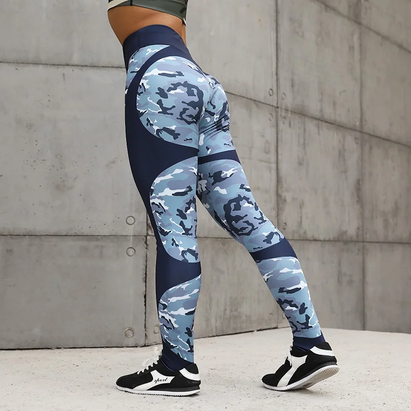 CHRLEISURE Printing Sexy Fitness Leggings Women Heart Push