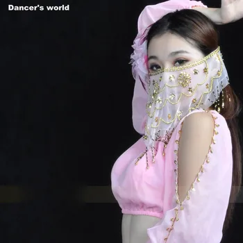 

Wholesale belly dance clothes women belly dance mesh veil girls belly dance yashmak belly dance accessories