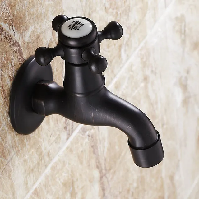 Garden water tap outdoor faucet brass single cold single handle wall