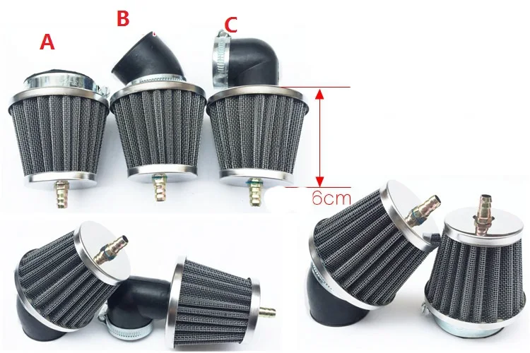 32/35/38/42/45/48/52/58 мм RSZ GY6 FORCE 125 152QMI 157QMJ фильтр выхлопного воздуха для скутера