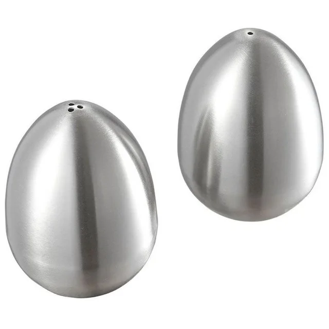 

High Quality Stainless Steel Egg Shaped Sugar Bowl Salt Storage Pot Spice Jar Cooking Herbs Storage Bottles Kitchen Tools