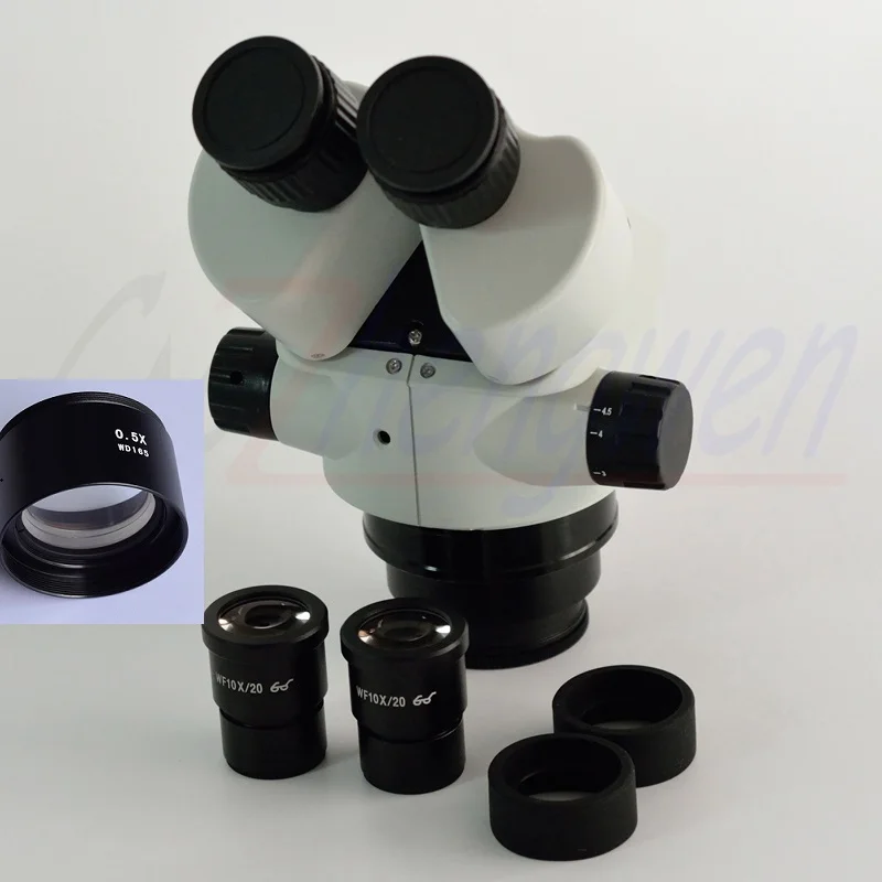 FYSCOPE New Stereo Zoom Microscope 3.5X 45X Binocular Stereo Zoom