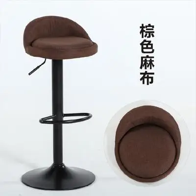 Железный барный стул лифт высокий стул современный минималистичный барный стул задний стул домашний вращающийся стул для ногтей - Цвет: Style 3