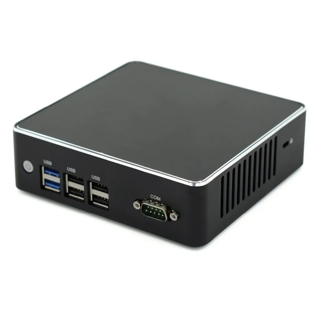 4 ядра barebone Linux мини ПК Celeron N3160 2 NUC LAN 2HDMI Windows 7 безвентиляторный дизайн без шума 4K HD Windows 10 HTPC компьютер