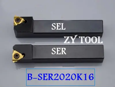 

Free shipping B-SER/L2020K16 20*20mm CNC External Threading Tool Holder,Turning tools of Threaded for 11ER Inserts,type SER