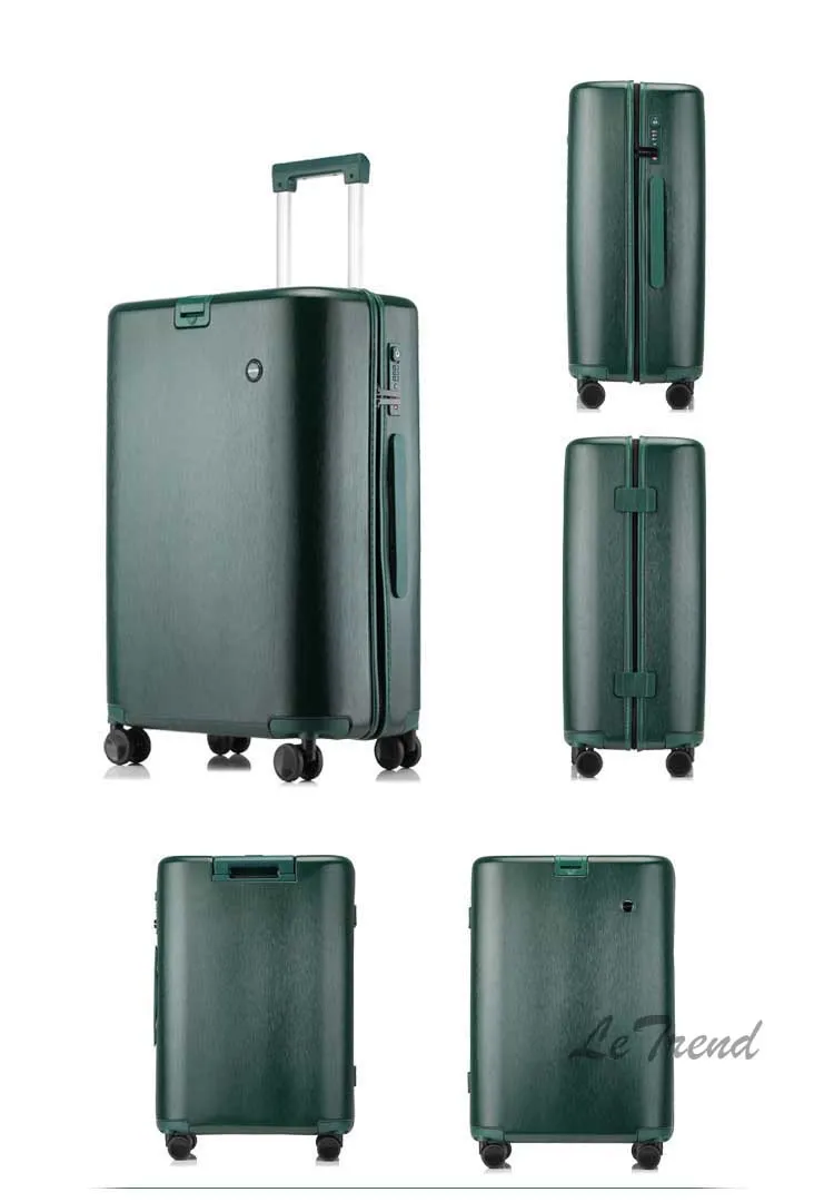 Letrend стильный цилиндрический Rolling Спиннер для багажа Для женщин чемоданы Колеса Кабина сумка тележка 20/24 дюймов переноски на багажник
