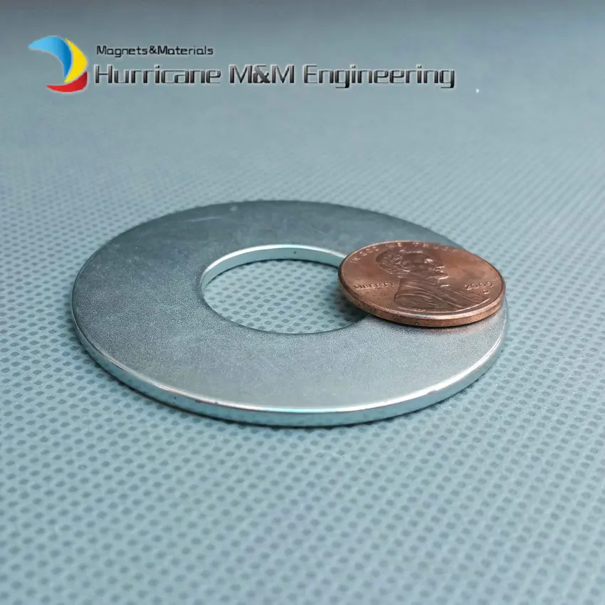 

2pcs NdFeB Magnet Ring Dia. 49x20x2 mm N35SH 150 C High Temperature Thin Ring Magnetized Neodymium Permanent Rare Earth Magnets