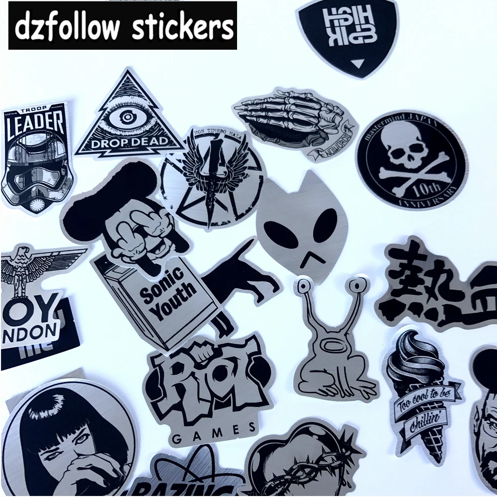 50pcs lot Metallic Color game of Thrones Stickers for Skateboard Laptop Snowboard Car Phone Home Decor