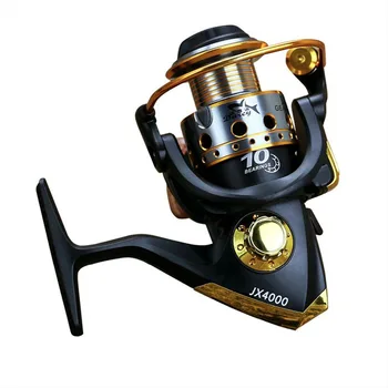 

10 axis 12 axis high quality wood handle metal fishing wheel black red and black Free shipping sale