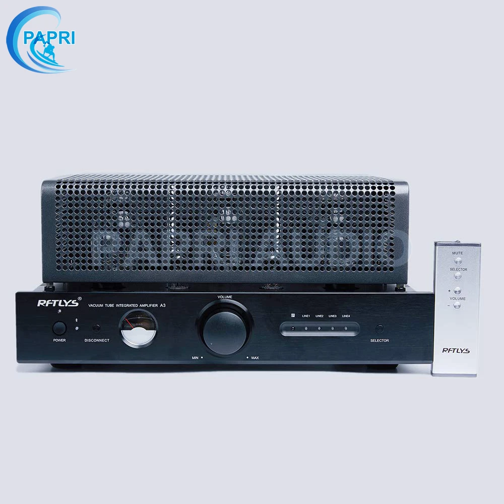 PAPRI RFTLYS-A3-односторонний класс-A 300B Интегрированный усилитель вакуумная трубка с Bluetooth и пультом дистанционного управления(черный