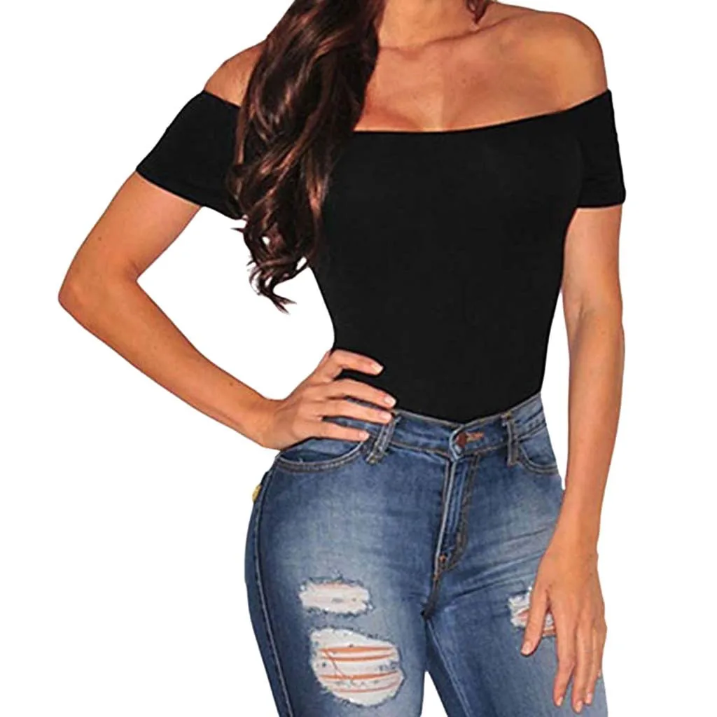 Women Sexy Summer Bodycon Jumpsuit Swinwear Off Shoulder Beach Backless Round Collar Short Sleeve Elastic Bodysuit Jumpsuit Women Sexy Summer Bodycon Jumpsuit Swinwear Off Shoulder Beach Backless Round Collar Short Sleeve Elastic Bodysuit Jumpsuit