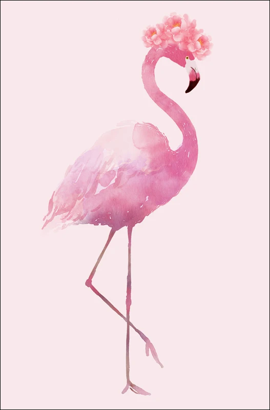 Pink Flamingo Wall Art Canvas Painting Posters Picture Posters Romantic Home Decor Animal  Pictures For Living Room Unframed