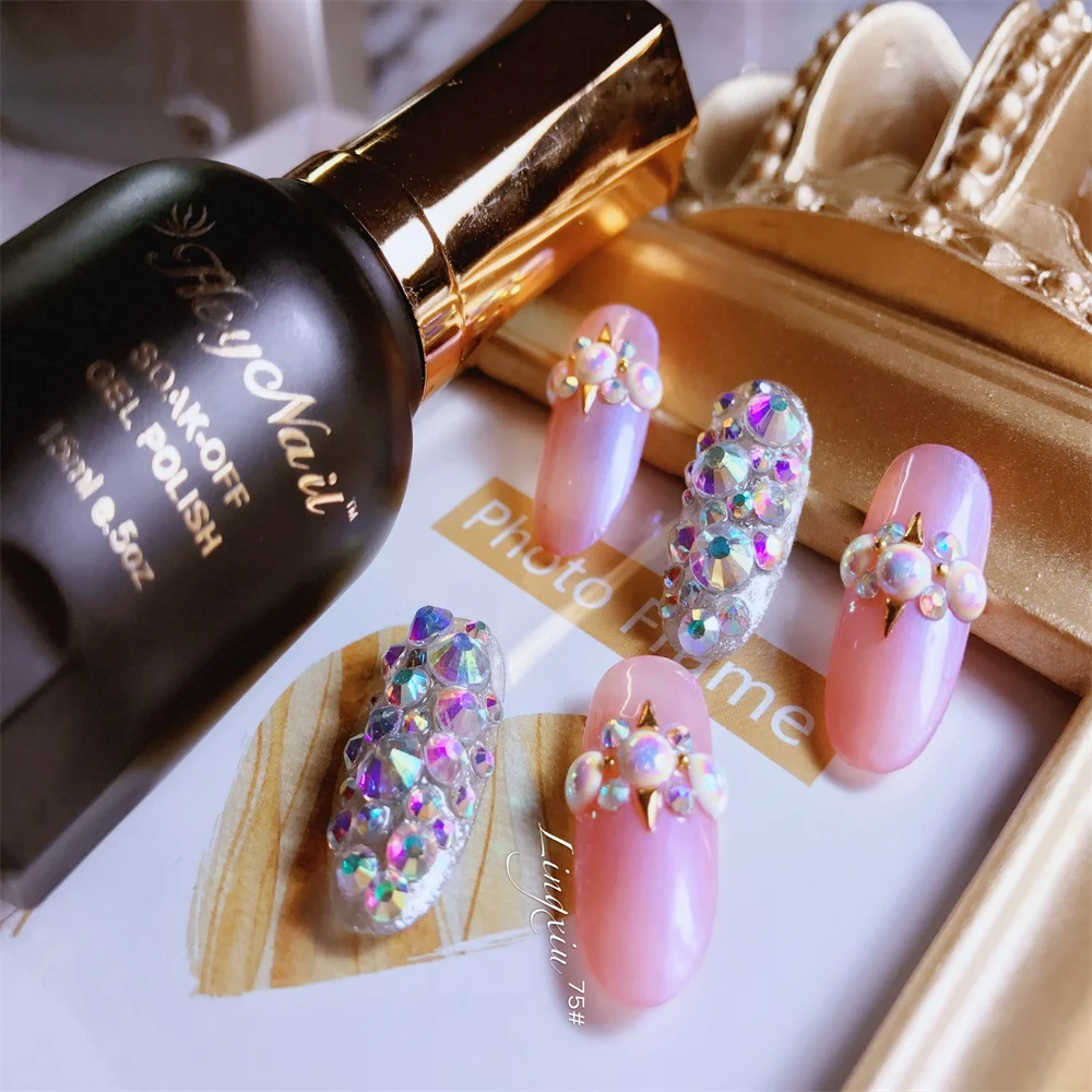 

Beauty Nail Art 2018 Newest Fashion UV LED Gel Polish Gloss Top Coat Ultra Base Coat 15ml Soak Off Nail Polish Design Nail Gel