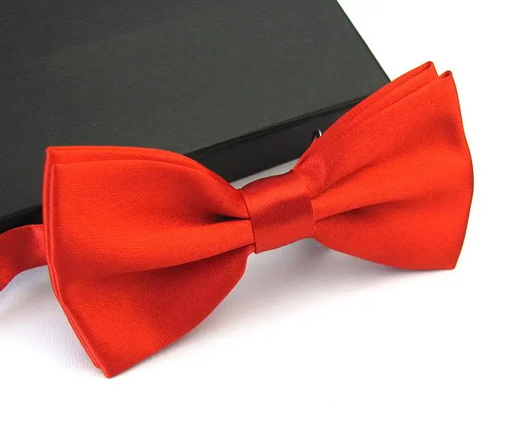 Галстук-бабочка для мужчин подарок Бабочка Свадебный галстук черный галстук - Цвет: NoBoxRed1
