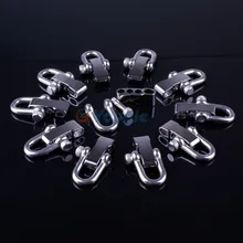 YOUGLE 10 шт/лот из нержавеющей стали Регулируемые скобы клипса для Паракорда парашютный шнур ремешок браслет