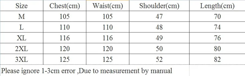 cloth size