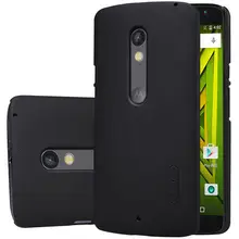 For Moto X Play Original Nillkin Super Frosted Shield PC Back Cover For Motorola Moto X Play Protective Case with Free Film NK2