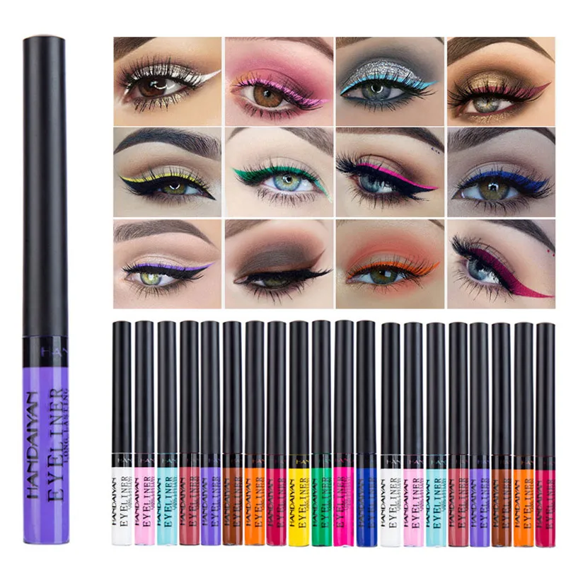 

High Quality Women 12 Colors Matte Waterproof Liquid Eyeliner Set Smudgeproof Long Lasting Cosmetic