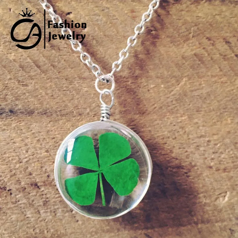 REAL Four Leaf Clover Necklace 20pcs/Lot #LN1307|four leaf clover ...