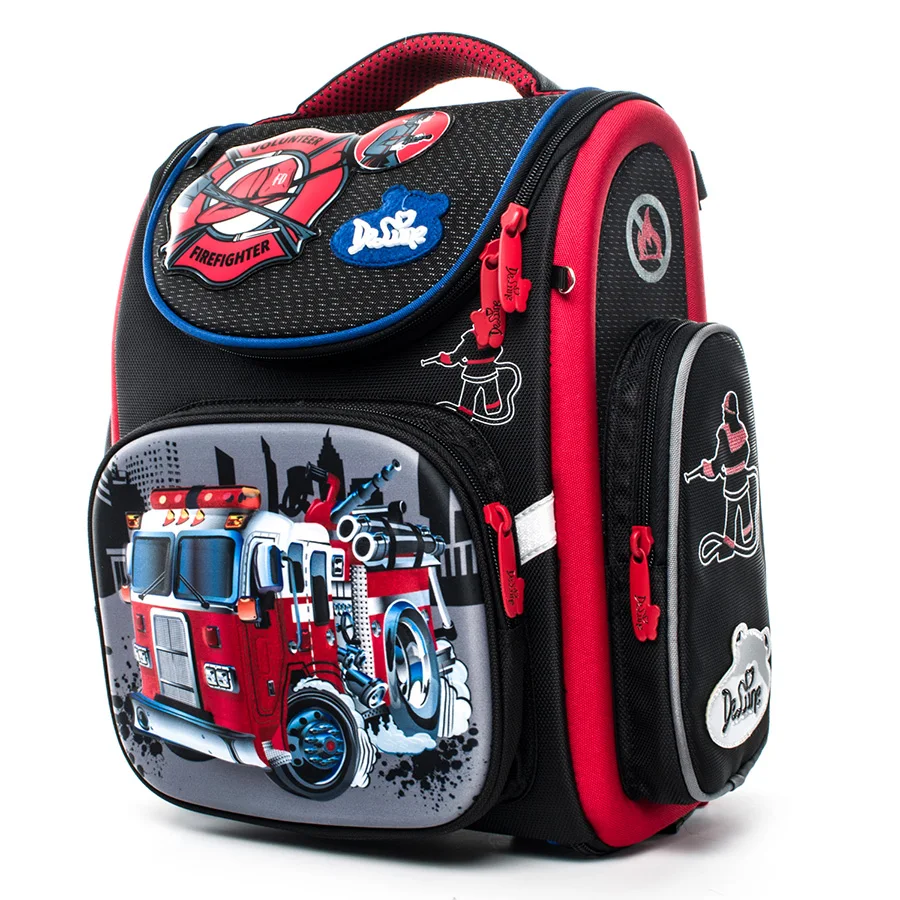 Delune Cartoon School Bags Mochila Infantil New Car Children Orthopedic School Backpacks for Boys Primary School Bag Grade 1-5 Delune Cartoon School Bags Mochila Infantil New Car Children Orthopedic School Backpacks for Boys Primary School Bag Grade 1-5