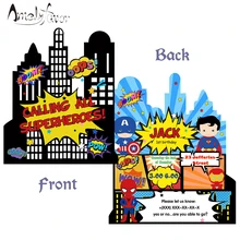 Маска Дарт Вейдер пригласительная открытка вечерние принадлежности супер герой приглашение вечерние украшения детское мероприятие день рождения на заказ 16 шт