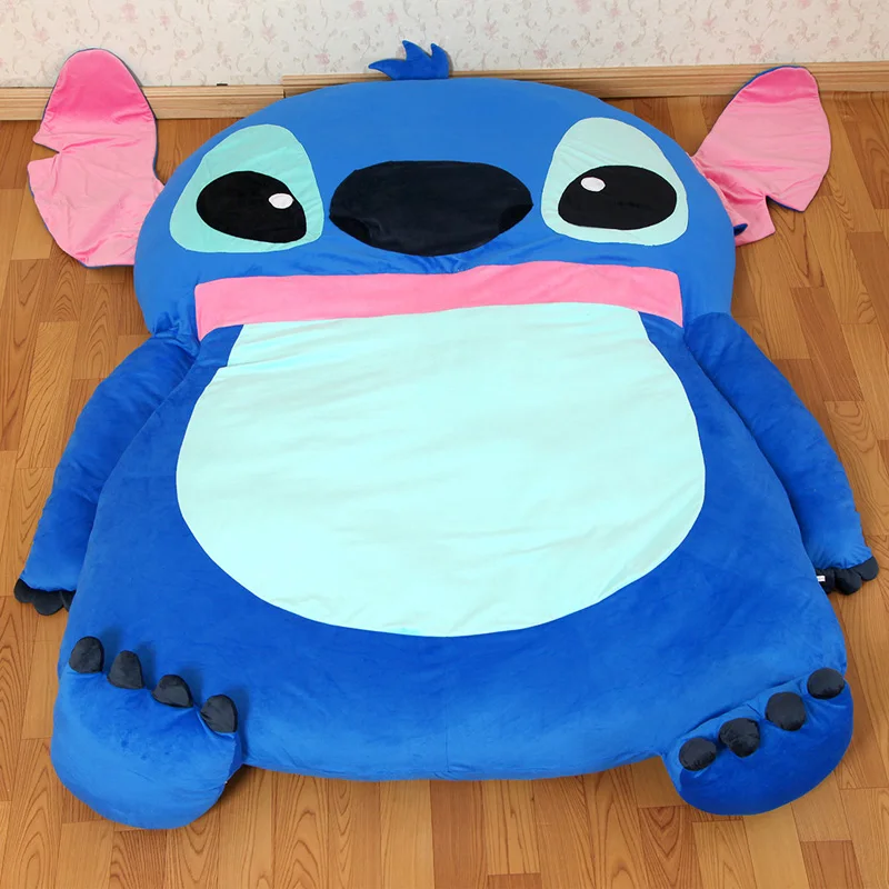 Popular Totoro Beanbag-Buy Cheap Totoro Beanbag Lots From China 2016 Stitch cartoon mattress tatami oversized beanbag double totoro mattress sleeping bag pad soft bed feet - Popular Totoro Beanbag-Buy Cheap Totoro Beanbag Lots From China