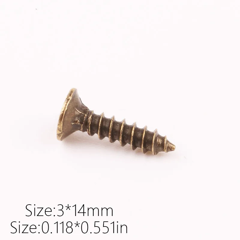 3*14mm 500pcs/lot Antique bronze self tapping screws for wood products