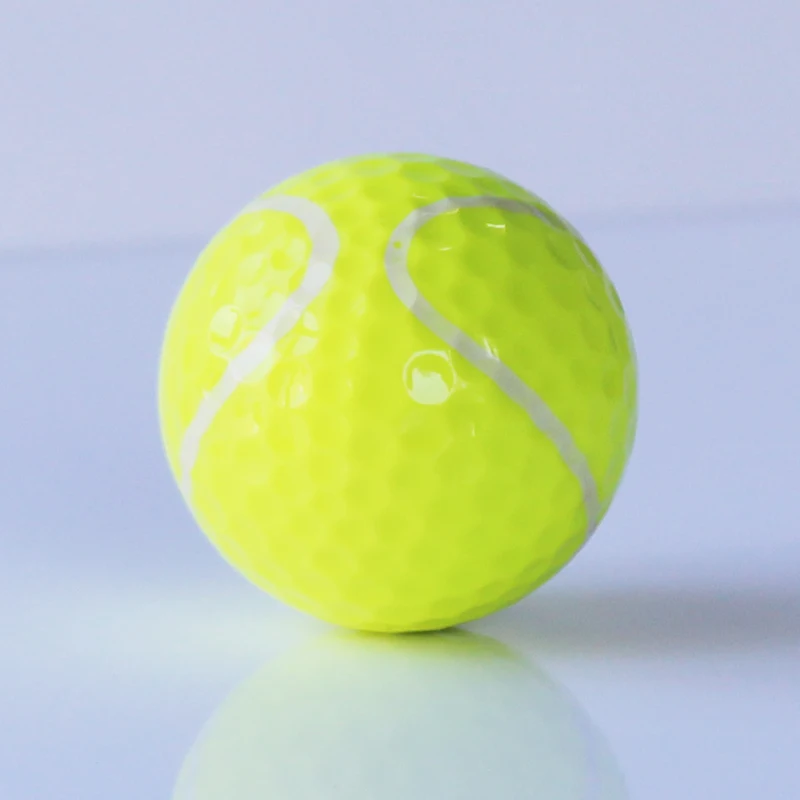 2017 New Similar Tennis Ball Golf Ball Two Layers Golf Ball Golf Game Ball Hot Sale 6pcs/lot