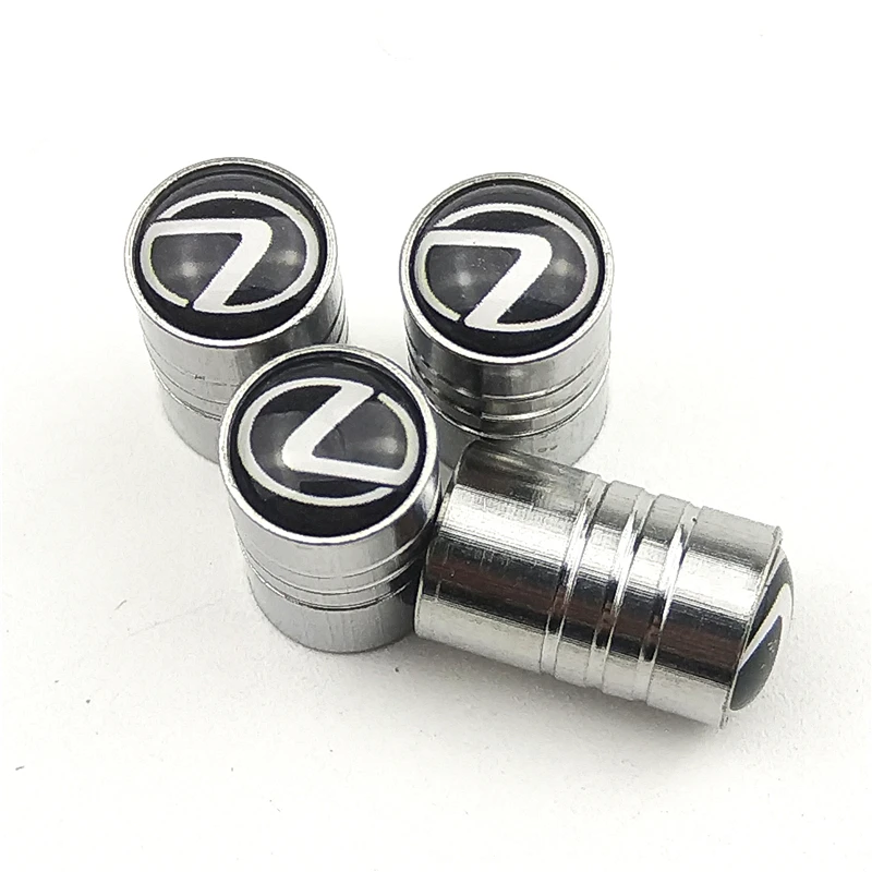 

4Piece/set chrome Sport CAR Styling Auto Accessories Car Wheel Tire Valve Caps Case for Lexus Motorcycle Automobiles